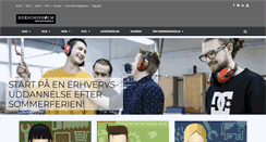 Desktop Screenshot of herningsholm.dk